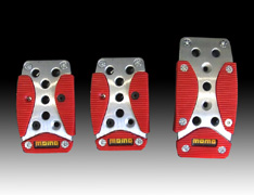 GRAND PRIX MANUAL PEDAL SET RED